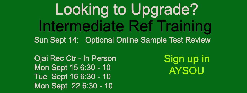 Referee Training