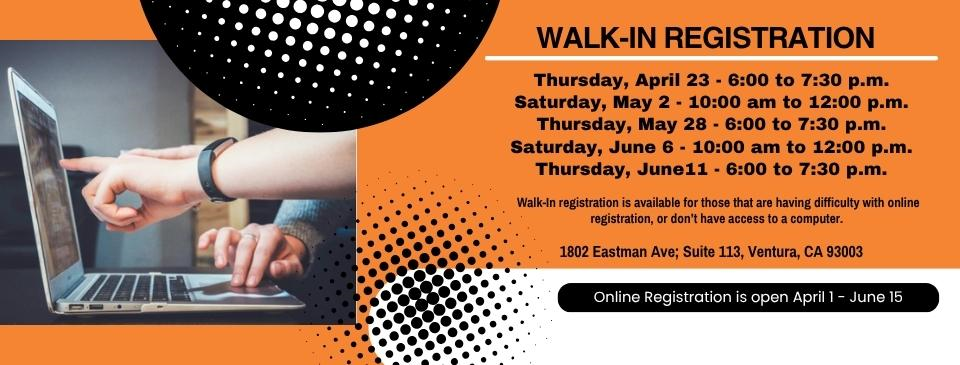 Walk-In Registration